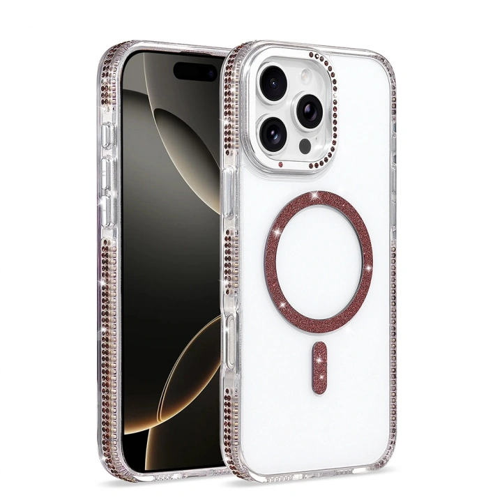 Apple iPhone 16 Pro Max Kılıf M-safe Şarj Özellikli Redclick Tera Silikon Kapak