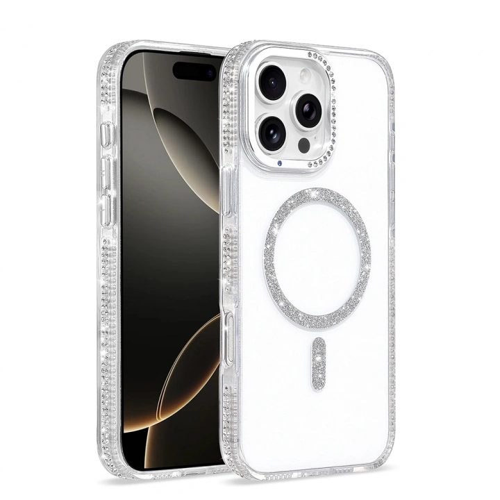 Apple iPhone 16 Pro Max Kılıf M-safe Şarj Özellikli Redclick Tera Silikon Kapak