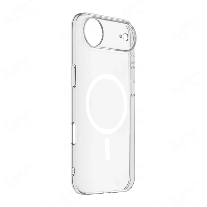 Apple iPhone 17 Air Kamera Korumalı M-Safe Şarj Özellikli Şeffaf Redclick London Silikon Kapak