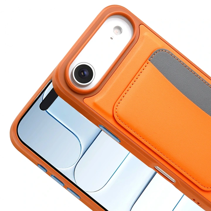 Apple iPhone 17 Air Kılıf Kartlıklı Redclick X-Kart Silikon Kapak