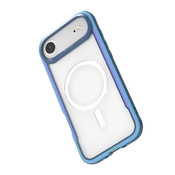 Apple iPhone 17 Air Kılıf M-safe Şarj Özellikli Airbagli Raptic Shield Serisi Şeffaf Arka Yüzey Kapak