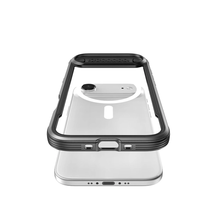 Apple iPhone 17 Air Kılıf M-safe Şarj Özellikli Airbagli Raptic Shield Serisi Şeffaf Arka Yüzey Kapak