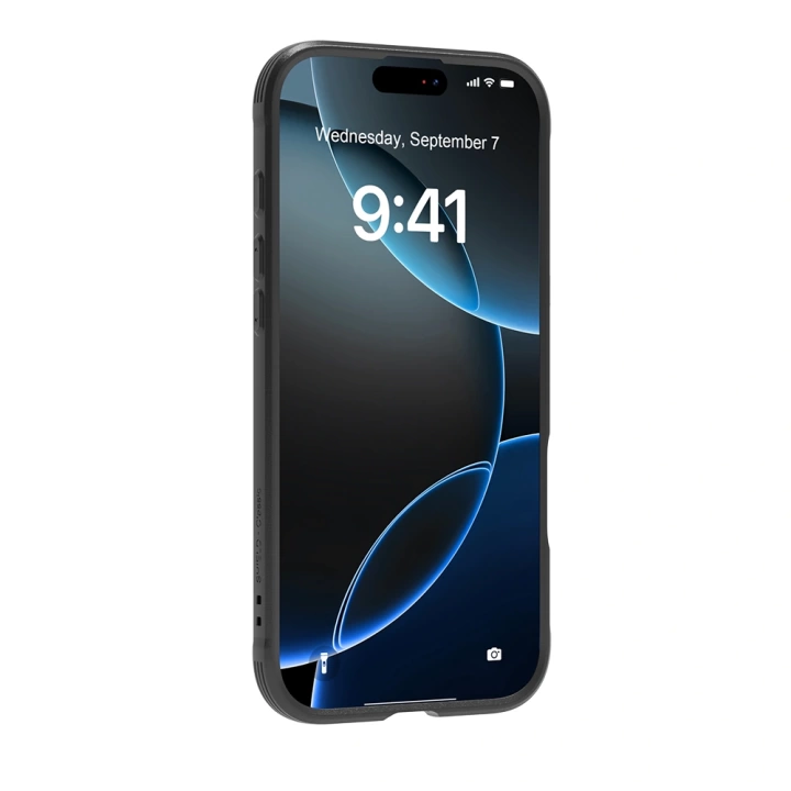 Apple iPhone 17 Air Kılıf M-safe Şarj Özellikli Airbagli Raptic Shield Serisi Şeffaf Arka Yüzey Kapak
