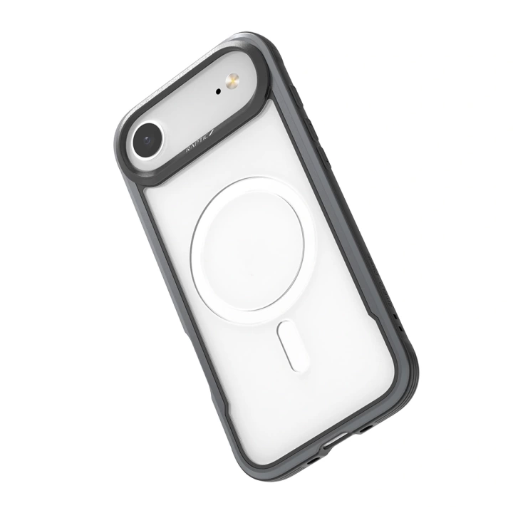 Apple iPhone 17 Air Kılıf M-safe Şarj Özellikli Airbagli Raptic Shield Serisi Şeffaf Arka Yüzey Kapak