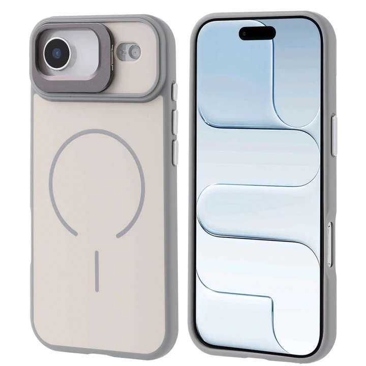 Apple iPhone 17 Air Kılıf M-safe Şarj Özellikli Kamera Standlı Redclick Notron Kapak