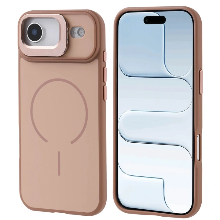 Apple iPhone 17 Air Kılıf M-safe Şarj Özellikli Kamera Standlı Redclick Notron Kapak