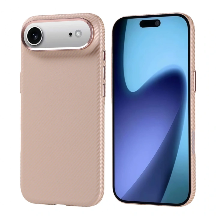 Apple iPhone 17 Air Kılıf M-safe Şarj Özellikli Karbon Fiber Görünümlü Redclick Nekst Kapak