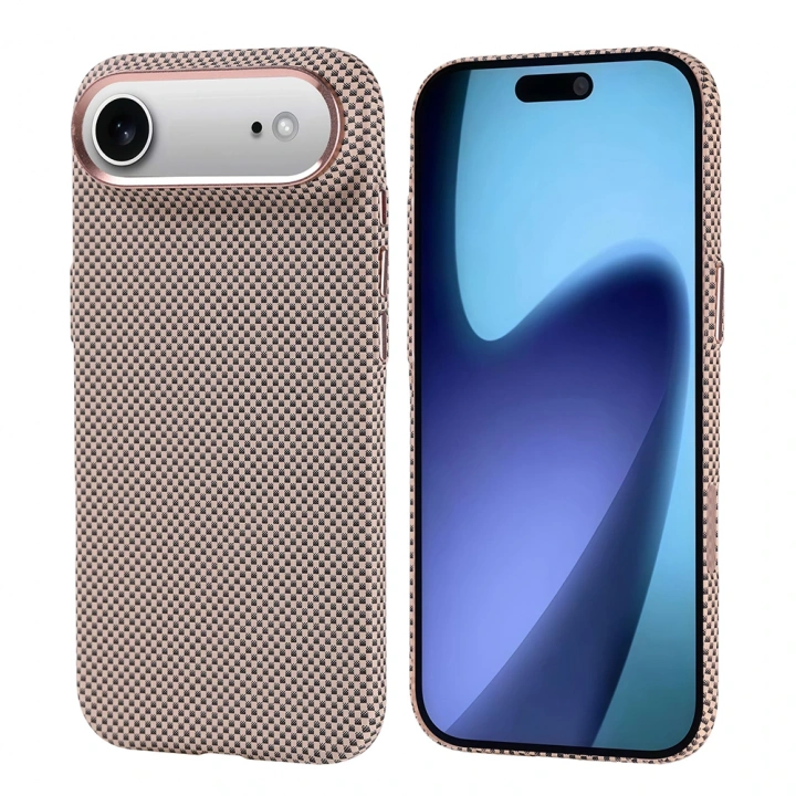 Apple iPhone 17 Air Kılıf M-safe Şarj Özellikli Karbon Fiber Görünümlü Redclick Nekst Kapak