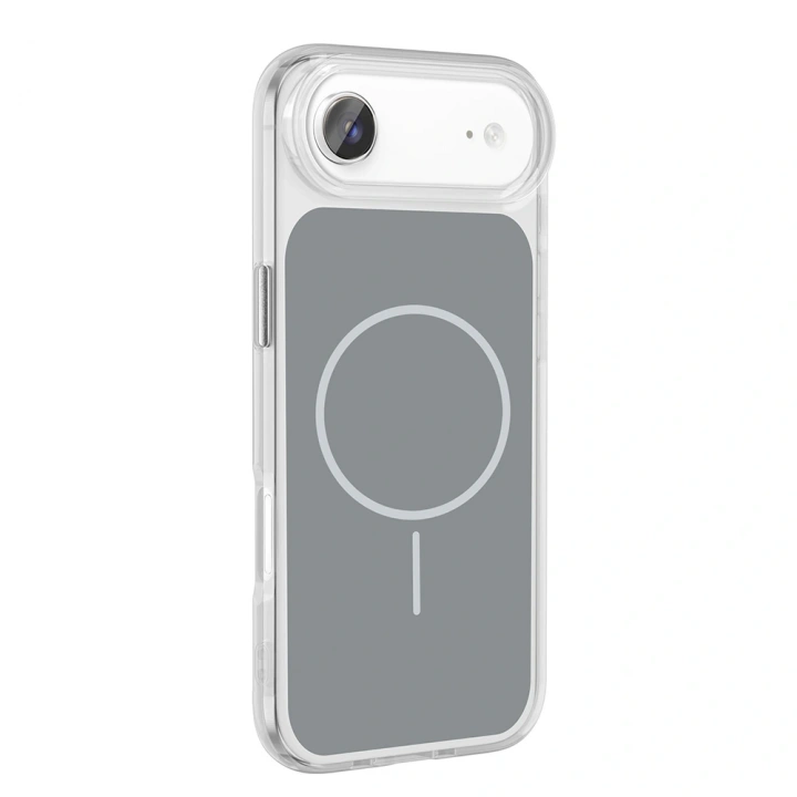 Apple iPhone 17 Air Kılıf M-Safe Şarj Özellikli Metal Buton Tasarımlı Redclick İkonik Sert Silikon Kapak