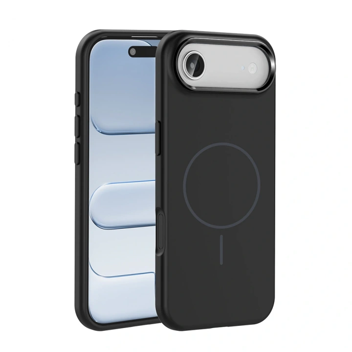 Apple iPhone 17 Air Kılıf M-Safe Şarj Özellikli Metal Kamera Çerçeveli Redclick Edi Silikon Kapak