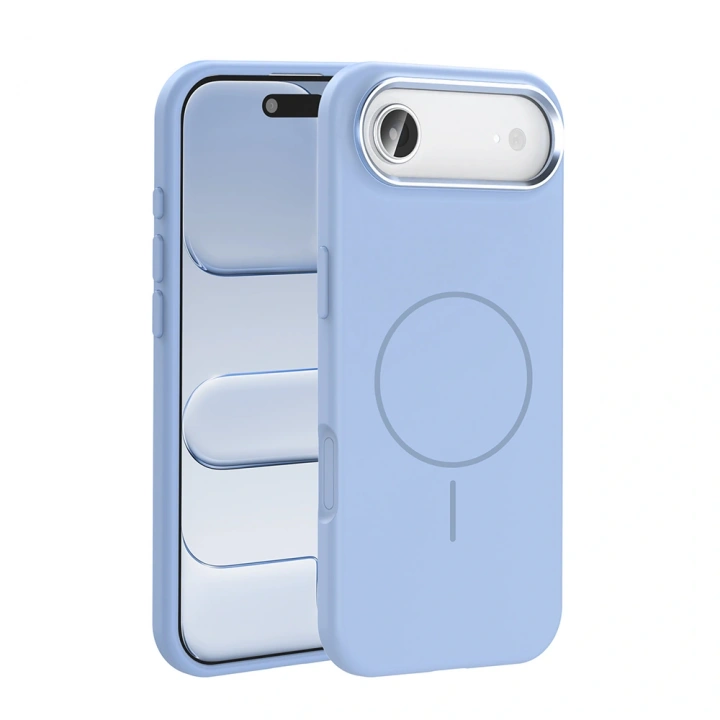 Apple iPhone 17 Air Kılıf M-Safe Şarj Özellikli Metal Kamera Çerçeveli Redclick Edi Silikon Kapak