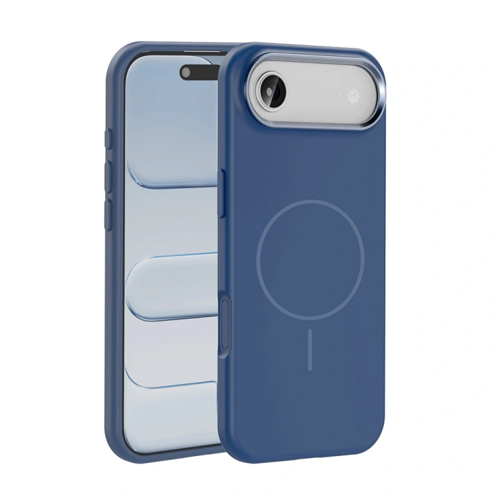 Apple iPhone 17 Air Kılıf M-Safe Şarj Özellikli Metal Kamera Çerçeveli Redclick Edi Silikon Kapak