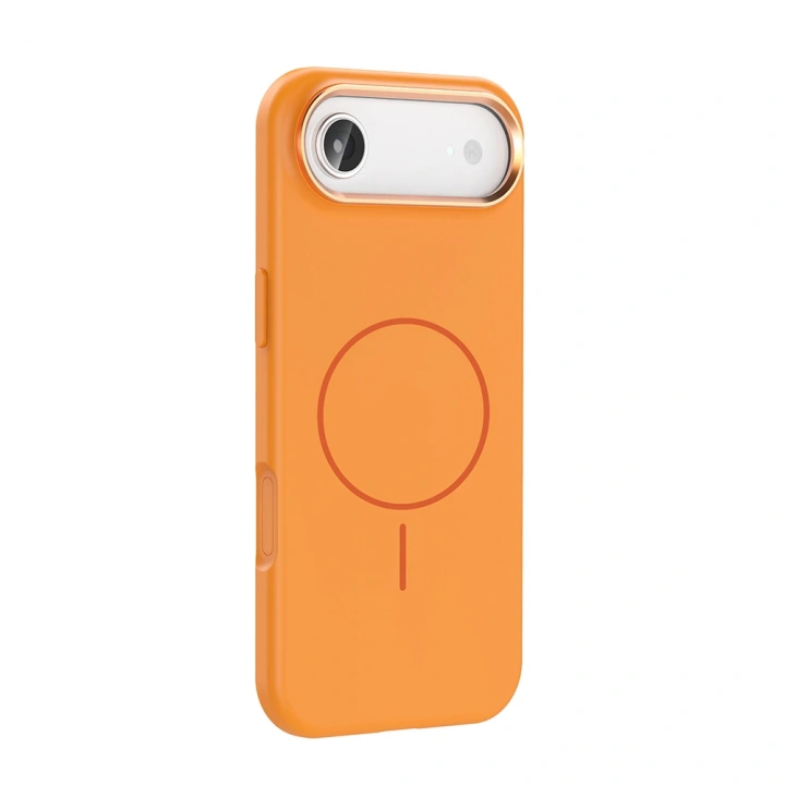 Apple iPhone 17 Air Kılıf M-Safe Şarj Özellikli Metal Kamera Çerçeveli Redclick Edi Silikon Kapak