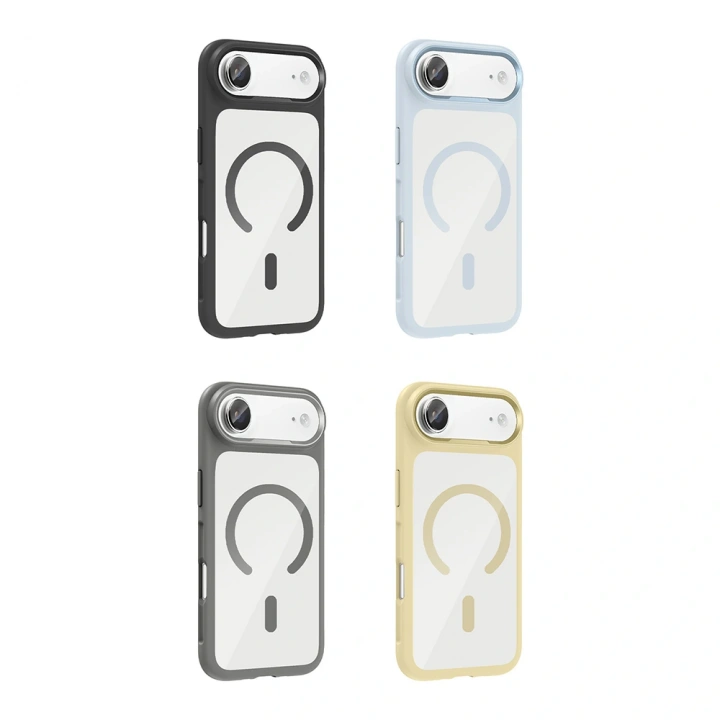 Apple iPhone 17 Air Kılıf M-Safe Şarj Özellikli Metal Kamera Çerçeveli Redclick Tiko Kapak