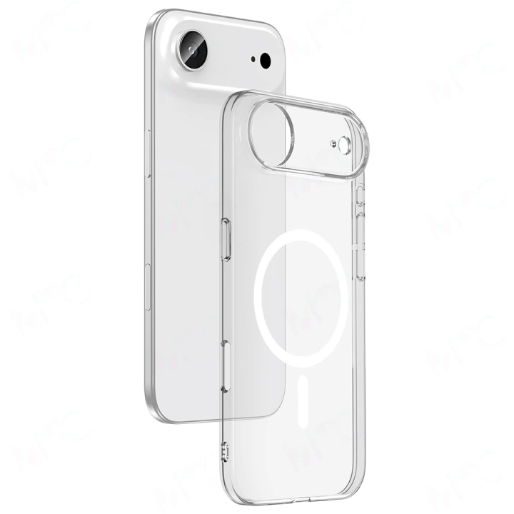 Apple iPhone 17 Air Kılıf Redclick M-safe Şarj Özellikli Şeffaf Kamera Çerçeveli Porto Kapak
