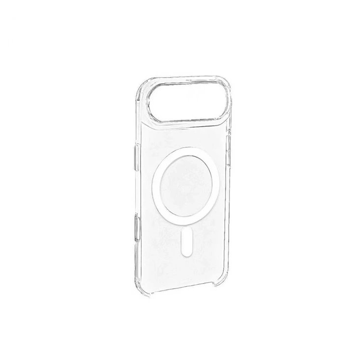 Apple iPhone 17 Air Kılıf Redclick Wireless Şarj Özellikli Şeffaf Orjin Kapak