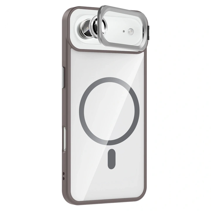 Apple iPhone 17 Air Kılıf Standlı ve Kamera Lens Hediyeli M-Safe Şarj Özellikli Redclick Etro Kapak