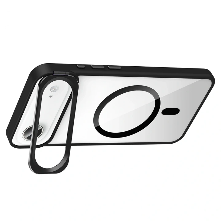 Apple iPhone 17 Air Kılıf Standlı ve Kamera Lens Hediyeli M-Safe Şarj Özellikli Redclick Etro Kapak