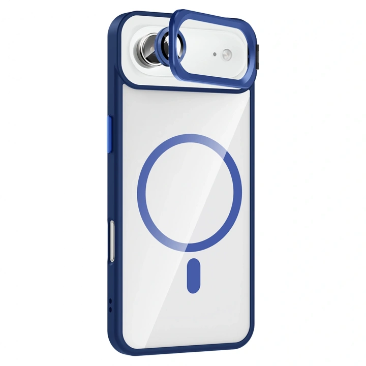 Apple iPhone 17 Air Kılıf Standlı ve Kamera Lens Hediyeli M-Safe Şarj Özellikli Redclick Etro Kapak