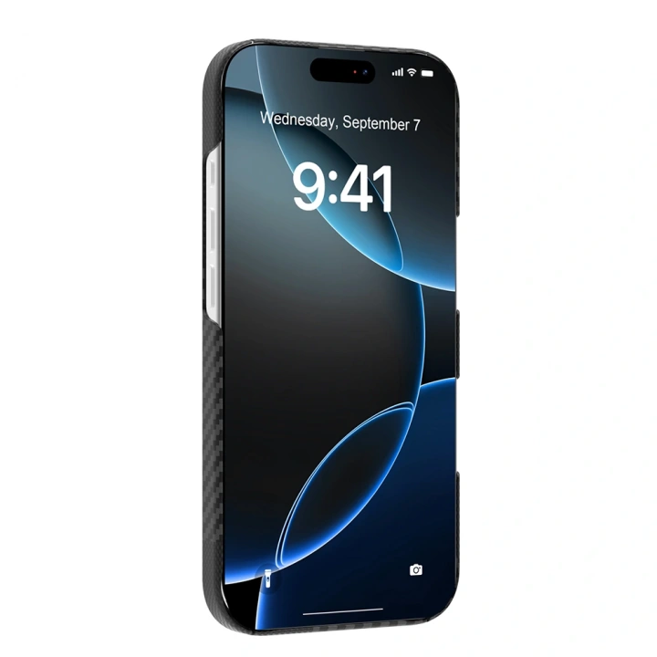Apple iPhone 17 Kılıf M-safe Şarj Özellikli 600D Metal Kamera Çerçeveli Raptic Aramid Fiber Geotik Serisi Kapak