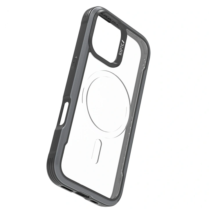Apple iPhone 17 Kılıf M-safe Şarj Özellikli Airbagli Raptic Shield Serisi Şeffaf Arka Yüzey Kapak