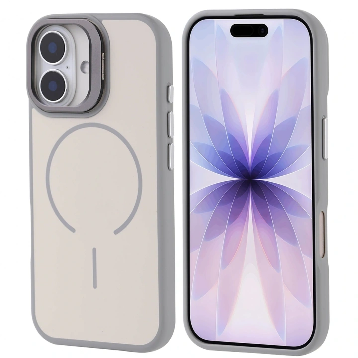 Apple iPhone 17 Kılıf M-safe Şarj Özellikli Kamera Standlı Redclick Notron Kapak