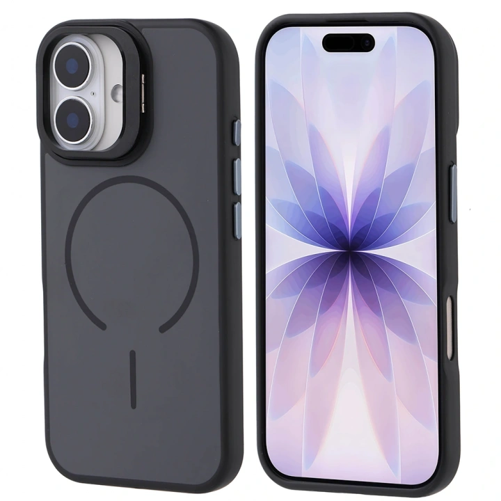 Apple iPhone 17 Kılıf M-safe Şarj Özellikli Kamera Standlı Redclick Notron Kapak