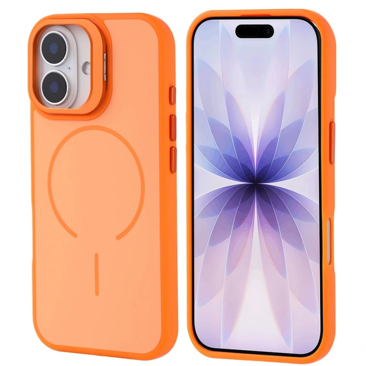 Apple iPhone 17 Kılıf M-safe Şarj Özellikli Kamera Standlı Redclick Notron Kapak