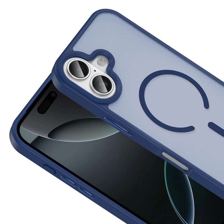 Apple iPhone 17 Kılıf M-safe Şarj Özellikli Mat Arka Yüzey Redclick Sio Kapak