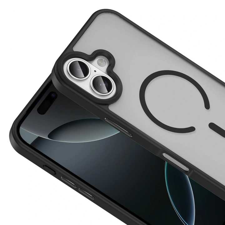 Apple iPhone 17 Kılıf M-safe Şarj Özellikli Mat Arka Yüzey Redclick Sio Kapak