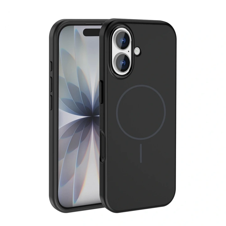 Apple iPhone 17 Kılıf M-Safe Şarj Özellikli Metal Kamera Çerçeveli Redclick Edi Silikon Kapak