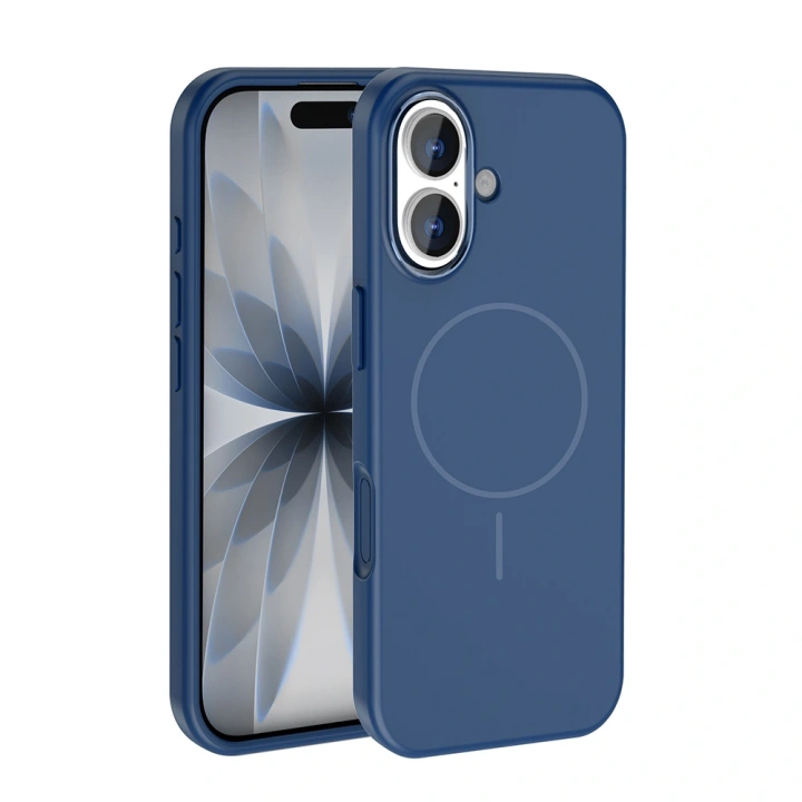 Apple iPhone 17 Kılıf M-Safe Şarj Özellikli Metal Kamera Çerçeveli Redclick Edi Silikon Kapak