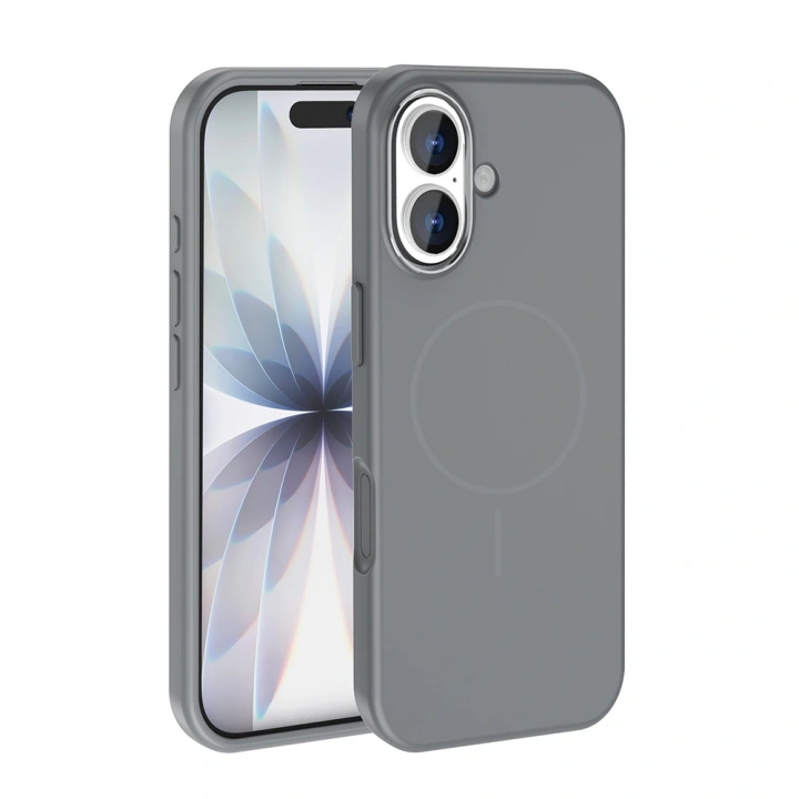 Apple iPhone 17 Kılıf M-Safe Şarj Özellikli Metal Kamera Çerçeveli Redclick Edi Silikon Kapak