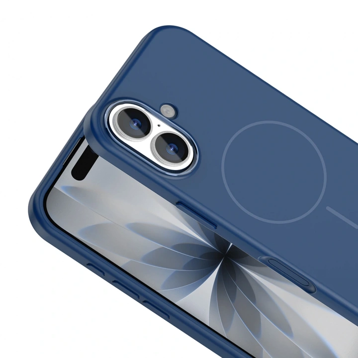 Apple iPhone 17 Kılıf M-Safe Şarj Özellikli Metal Kamera Çerçeveli Redclick Edi Silikon Kapak