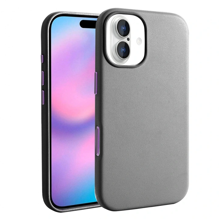 Apple iPhone 17 Kılıf M-safe Şarj Özellikli PU Deri Görünümlü Redclick Kupra Kapak