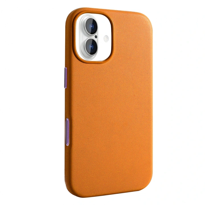 Apple iPhone 17 Kılıf M-safe Şarj Özellikli PU Deri Görünümlü Redclick Kupra Kapak