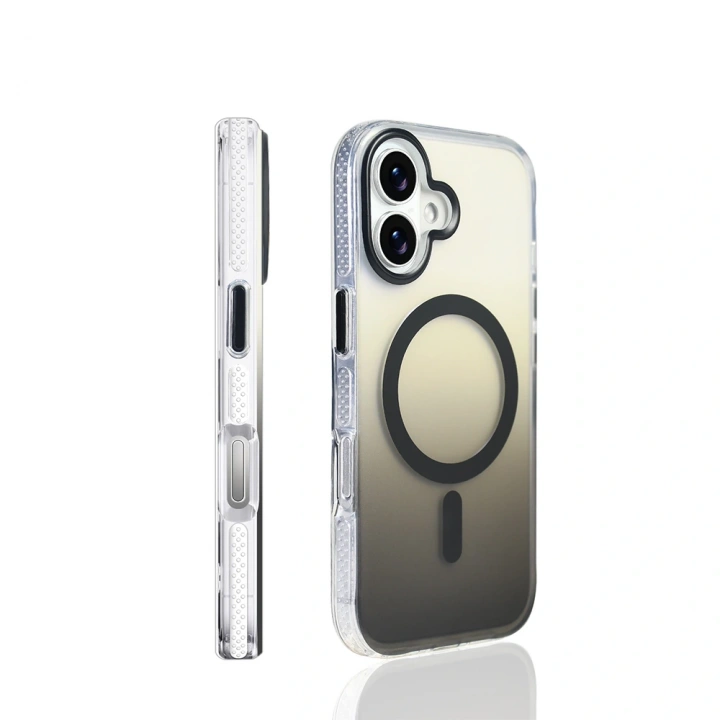 Apple iPhone 17 Kılıf M-safe Şarj Özellikli Transparan Renk Geçişli Redclick Toros Kapak