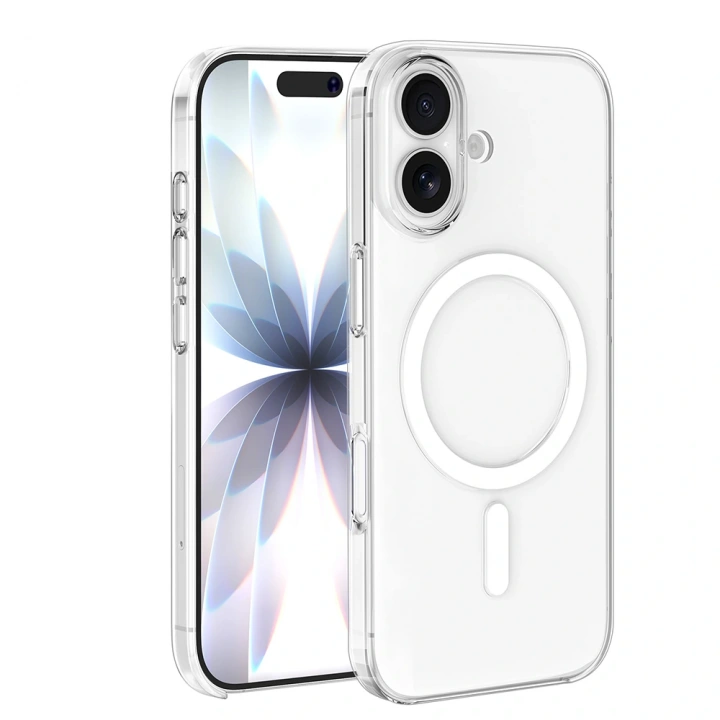 Apple iPhone 17 Kılıf Redclick Wireless Şarj Özellikli Şeffaf Orjin Kapak