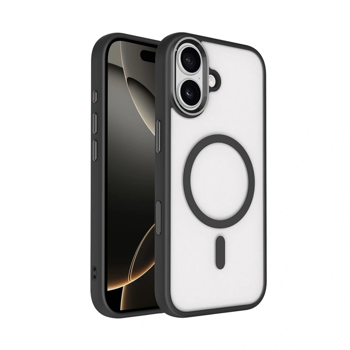 Apple iPhone 17 Kılıf Wireless Şarj Özellikli Redclick Krom M-safe Silikon Kapak