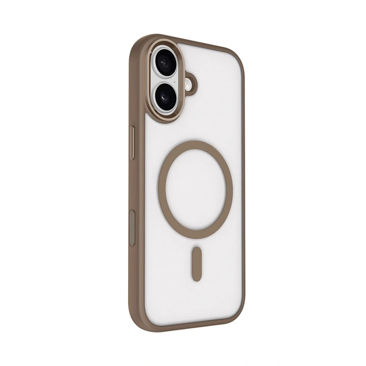 Apple iPhone 17 Kılıf Wireless Şarj Özellikli Redclick Krom M-safe Silikon Kapak