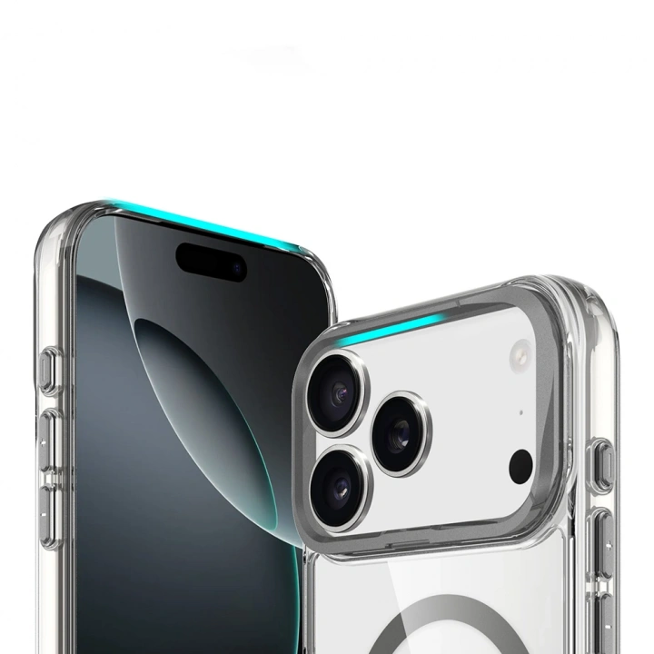 Apple iPhone 17 Pro Kılıf M-safe Şarj Özellikli Airbagli Kamera Standlı Redclick Azor Kapak