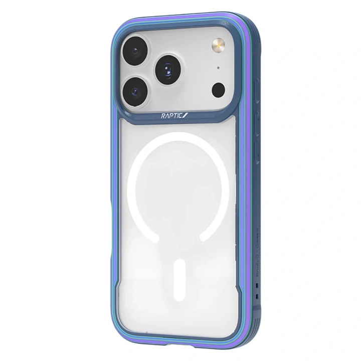 Apple iPhone 17 Pro Kılıf M-safe Şarj Özellikli Airbagli Raptic Shield Serisi Şeffaf Arka Yüzey Kapak