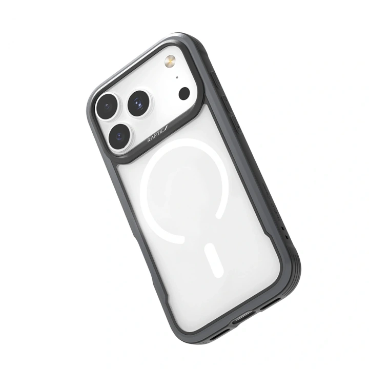 Apple iPhone 17 Pro Kılıf M-safe Şarj Özellikli Airbagli Raptic Shield Serisi Şeffaf Arka Yüzey Kapak