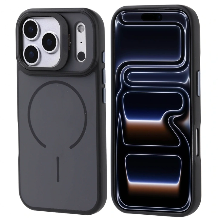 Apple iPhone 17 Pro Kılıf M-safe Şarj Özellikli Kamera Standlı Redclick Notron Kapak