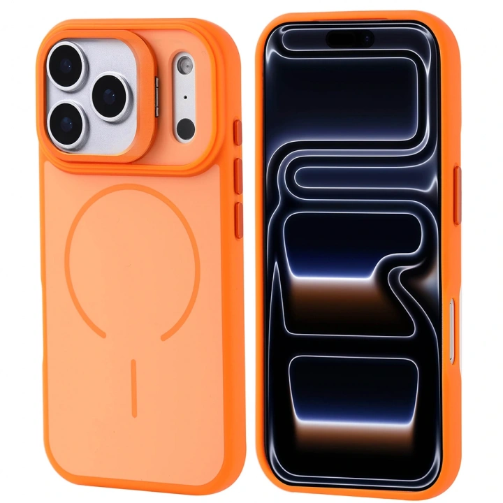 Apple iPhone 17 Pro Kılıf M-safe Şarj Özellikli Kamera Standlı Redclick Notron Kapak