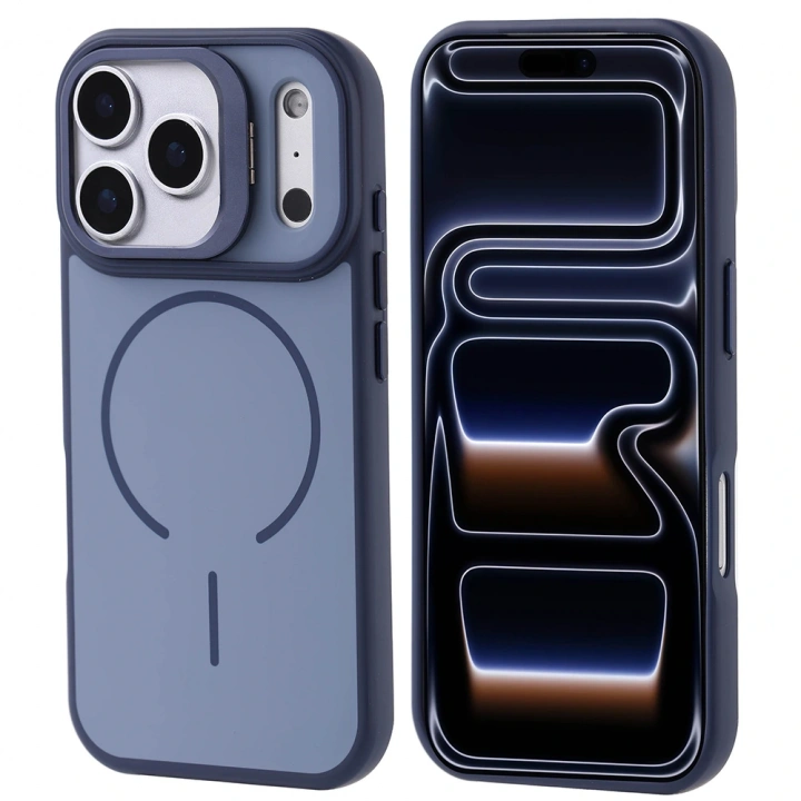 Apple iPhone 17 Pro Kılıf M-safe Şarj Özellikli Kamera Standlı Redclick Notron Kapak