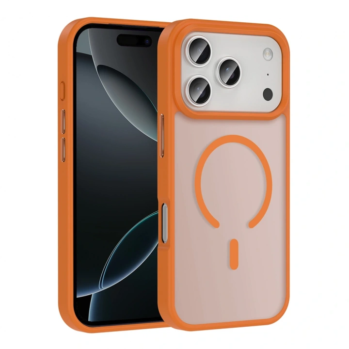 Apple iPhone 17 Pro Kılıf M-safe Şarj Özellikli Mat Arka Yüzey Redclick Sio Kapak