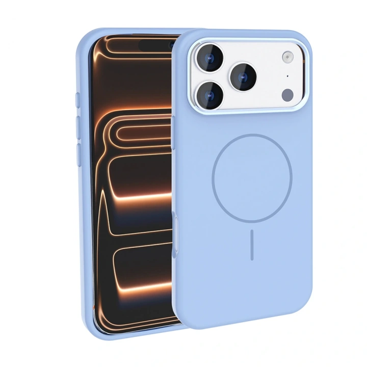 Apple iPhone 17 Pro Kılıf M-Safe Şarj Özellikli Metal Kamera Çerçeveli Redclick Edi Silikon Kapak