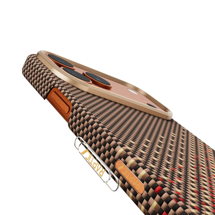 Apple iPhone 17 Pro Kılıf M-safe Şarj Özellikli Raptic Aramid Skin Serenity Serisi Kapak