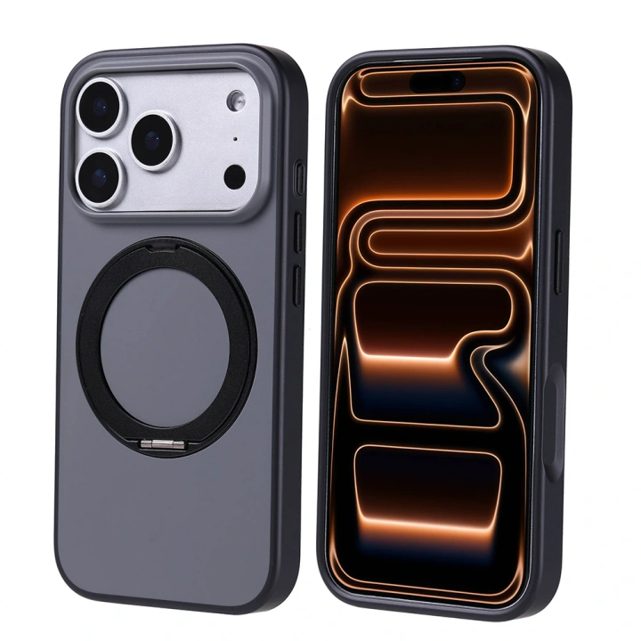 Apple iPhone 17 Pro Kılıf M-Safe Şarj Özellikli Standlı Redclick Proton Silikon Kapak